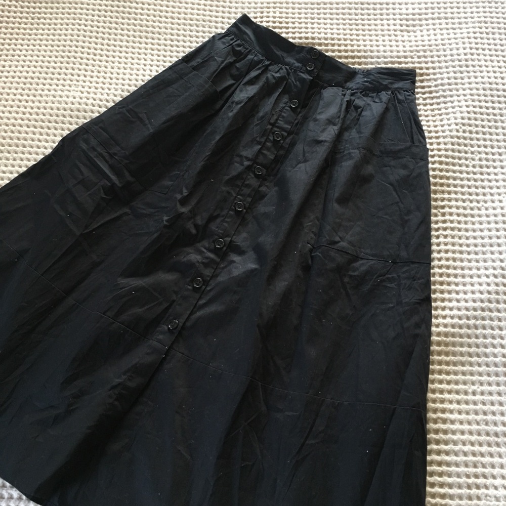 High Waisted Midi Skirt
